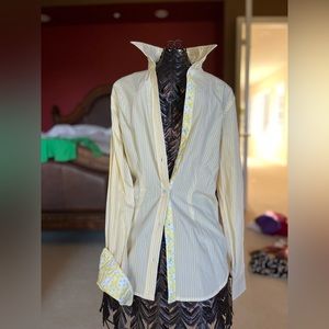 Beautiful yellow strip C. Wonder signature fit shirt